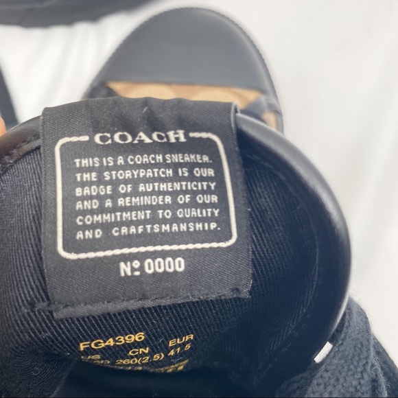 COACH Classic Signature Monogram Hi-Top Sneakers - Picture 10 of 16